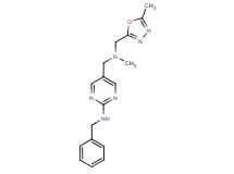 N-benzyl-5-({methyl[(5-methyl-1,3,4-oxadiazol-2-yl)methyl]amino}methyl)pyrimidin-2-amine