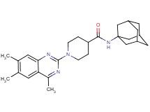 N-1-adamantyl-1-(4,6,7-trimethyl-2-quinazolinyl)-4-piperidinecarboxamide