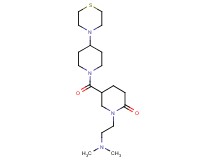 1-[2-(dimethylamino)ethyl]-5-{[4-(4-thiomorpholinyl)-1-piperidinyl]carbonyl}-2-piperidinone