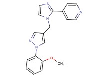 4-(1-{[1-(2-methoxyphenyl)-1H-pyrazol-4-yl]methyl}-1H-imidazol-2-yl)pyridine