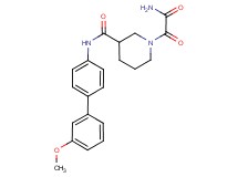 1-[amino(oxo)acetyl]-N-(3'-methoxybiphenyl-4-yl)piperidine-3-carboxamide