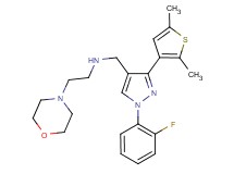 N-{[3-(2,5-dimethyl-3-thienyl)-1-(2-fluorophenyl)-1H-pyrazol-4-yl]methyl}-2-(4-morpholinyl)ethanamine