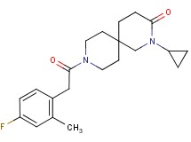 2-cyclopropyl-9-[(4-fluoro-2-methylphenyl)acetyl]-2,9-diazaspiro[5.5]undecan-3-one
