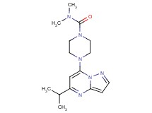4-(5-isopropylpyrazolo[1,5-a]pyrimidin-7-yl)-N,N-dimethyl-1-piperazinecarboxamide