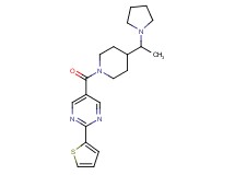 5-({4-[1-(1-pyrrolidinyl)ethyl]-1-piperidinyl}carbonyl)-2-(2-thienyl)pyrimidine