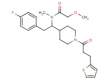 N-(2-(4-fluorophenyl)-1-{1-[3-(2-thienyl)propanoyl]-4-piperidinyl}ethyl)-2-methoxy-N-methylacetamide