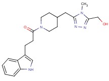 [5-({1-[3-(1H-indol-3-yl)propanoyl]piperidin-4-yl}methyl)-4-methyl-4H-1,2,4-triazol-3-yl]methanol