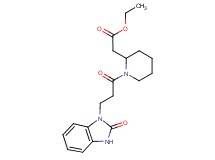 ethyl {1-[3-(2-oxo-2,3-dihydro-1H-benzimidazol-1-yl)propanoyl]-2-piperidinyl}acetate