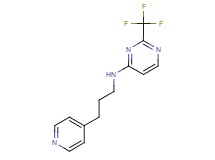 N-(3-pyridin-4-ylpropyl)-2-(trifluoromethyl)pyrimidin-4-amine