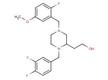 2-[1-(3,4-difluorobenzyl)-4-(2-fluoro-5-methoxybenzyl)-2-piperazinyl]ethanol