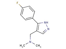1-[5-(4-fluorophenyl)-1H-pyrazol-4-yl]-N,N-dimethylmethanamine