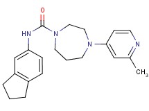 N-(2,3-dihydro-1H-inden-5-yl)-4-(2-methylpyridin-4-yl)-1,4-diazepane-1-carboxamide