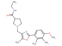 N-ethyl-1-{[2-(4-methoxy-2,3-dimethylphenyl)-5-methyl-1,3-oxazol-4-yl]methyl}pyrrolidine-3-carboxamide