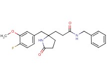 N-benzyl-3-[2-(4-fluoro-3-methoxybenzyl)-5-oxo-2-pyrrolidinyl]propanamide