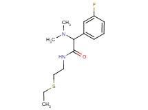 2-(dimethylamino)-N-[2-(ethylthio)ethyl]-2-(3-fluorophenyl)acetamide