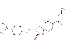 8-beta-alanyl-3-[2-(4-isopropyl-1-piperazinyl)ethyl]-1-oxa-3,8-diazaspiro[4.5]decan-2-one dihydrochloride