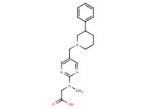 N-methyl-N-{5-[(3-phenylpiperidin-1-yl)methyl]pyrimidin-2-yl}glycine