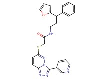 N-[3-(2-furyl)-3-phenylpropyl]-2-{[3-(3-pyridinyl)[1,2,4]triazolo[4,3-b]pyridazin-6-yl]thio}acetamide