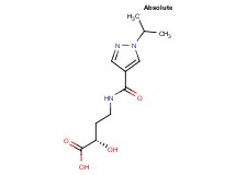 (2S)-2-hydroxy-4-{[(1-isopropyl-1H-pyrazol-4-yl)carbonyl]amino}butanoic acid