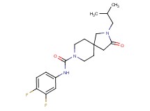 N-(3,4-difluorophenyl)-2-isobutyl-3-oxo-2,8-diazaspiro[4.5]decane-8-carboxamide
