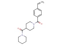 4-(1-piperidinylcarbonyl)-1-(4-vinylbenzoyl)piperidine