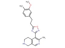 5-{5-[2-(3-methoxy-4-methylphenyl)ethyl]-1,2,4-oxadiazol-3-yl}-6-methyl-1,2,3,4-tetrahydro-2,7-naphthyridine hydrochloride