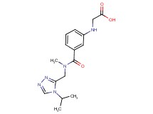 [(3-{[[(4-isopropyl-4H-1,2,4-triazol-3-yl)methyl](methyl)amino]carbonyl}phenyl)amino]acetic acid