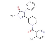 2-methyl-5-{1-[(4-methylpyridin-3-yl)carbonyl]piperidin-3-yl}-4-phenyl-2,4-dihydro-3H-1,2,4-triazol-3-one