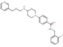 N-(2-fluorobenzyl)-4-(4-{[3-(3-pyridinyl)propyl]amino}-1-piperidinyl)benzamide