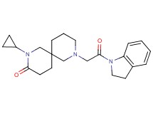 2-cyclopropyl-8-[2-(2,3-dihydro-1H-indol-1-yl)-2-oxoethyl]-2,8-diazaspiro[5.5]undecan-3-one