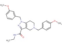 N-ethyl-1-(3-methoxybenzyl)-5-(4-methoxybenzyl)-4,5,6,7-tetrahydro-1H-pyrazolo[4,3-c]pyridine-3-carboxamide