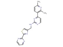 4-(2,6-dimethylpyridin-3-yl)-N-[(2-pyrimidin-2-yl-1,3-thiazol-4-yl)methyl]pyrimidin-2-amine