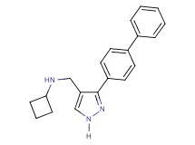 N-{[3-(4-biphenylyl)-1H-pyrazol-4-yl]methyl}cyclobutanamine