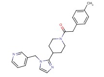 3-[(2-{1-[(4-methylphenyl)acetyl]piperidin-4-yl}-1H-imidazol-1-yl)methyl]pyridine