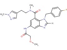 1-(4-fluorobenzyl)-5-[(methoxyacetyl)amino]-N-methyl-N-[2-(1-methyl-1H-pyrazol-4-yl)ethyl]-1H-benzimidazole-7-carboxamide