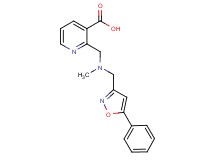 2-({methyl[(5-phenylisoxazol-3-yl)methyl]amino}methyl)nicotinic acid