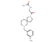 N-{2-[7-(3-methylbenzyl)-2,7-diazaspiro[4.5]dec-2-yl]-2-oxoethyl}acetamide