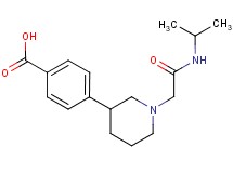 4-{1-[2-(isopropylamino)-2-oxoethyl]piperidin-3-yl}benzoic acid