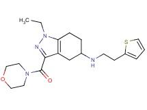 1-ethyl-3-(4-morpholinylcarbonyl)-N-[2-(2-thienyl)ethyl]-4,5,6,7-tetrahydro-1H-indazol-5-amine