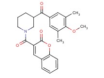 3-{[3-(4-methoxy-3,5-dimethylbenzoyl)-1-piperidinyl]carbonyl}-2H-chromen-2-one