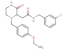 2-[1-(4-ethoxybenzyl)-3-oxo-2-piperazinyl]-N-(3-fluorobenzyl)acetamide