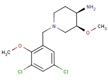 (3S*,4R*)-1-(3,5-dichloro-2-methoxybenzyl)-3-methoxypiperidin-4-amine