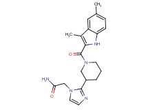 2-(2-{1-[(3,5-dimethyl-1H-indol-2-yl)carbonyl]piperidin-3-yl}-1H-imidazol-1-yl)acetamide