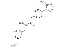 N-methyl-2-[4-(5-methyl-1H-tetrazol-1-yl)phenyl]-N-[3-(methylthio)benzyl]acetamide