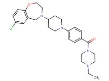 7-chloro-4-(1-{4-[(4-ethyl-1-piperazinyl)carbonyl]phenyl}-4-piperidinyl)-2,3,4,5-tetrahydro-1,4-benzoxazepine