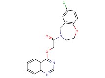 7-chloro-4-[(quinazolin-4-yloxy)acetyl]-2,3,4,5-tetrahydro-1,4-benzoxazepine
