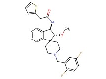 N-[(2R*,3R*)-1'-(2,5-difluorobenzyl)-2-methoxy-2,3-dihydrospiro[indene-1,4'-piperidin]-3-yl]-2-(2-thienyl)acetamide