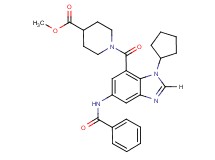 methyl 1-{[5-(benzoylamino)-1-cyclopentyl-1H-benzimidazol-7-yl]carbonyl}-4-piperidinecarboxylate