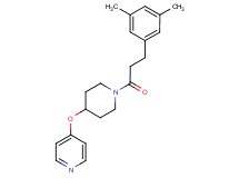 4-({1-[3-(3,5-dimethylphenyl)propanoyl]piperidin-4-yl}oxy)pyridine