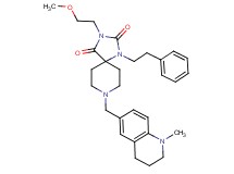 3-(2-methoxyethyl)-8-[(1-methyl-1,2,3,4-tetrahydro-6-quinolinyl)methyl]-1-(2-phenylethyl)-1,3,8-triazaspiro[4.5]decane-2,4-dione